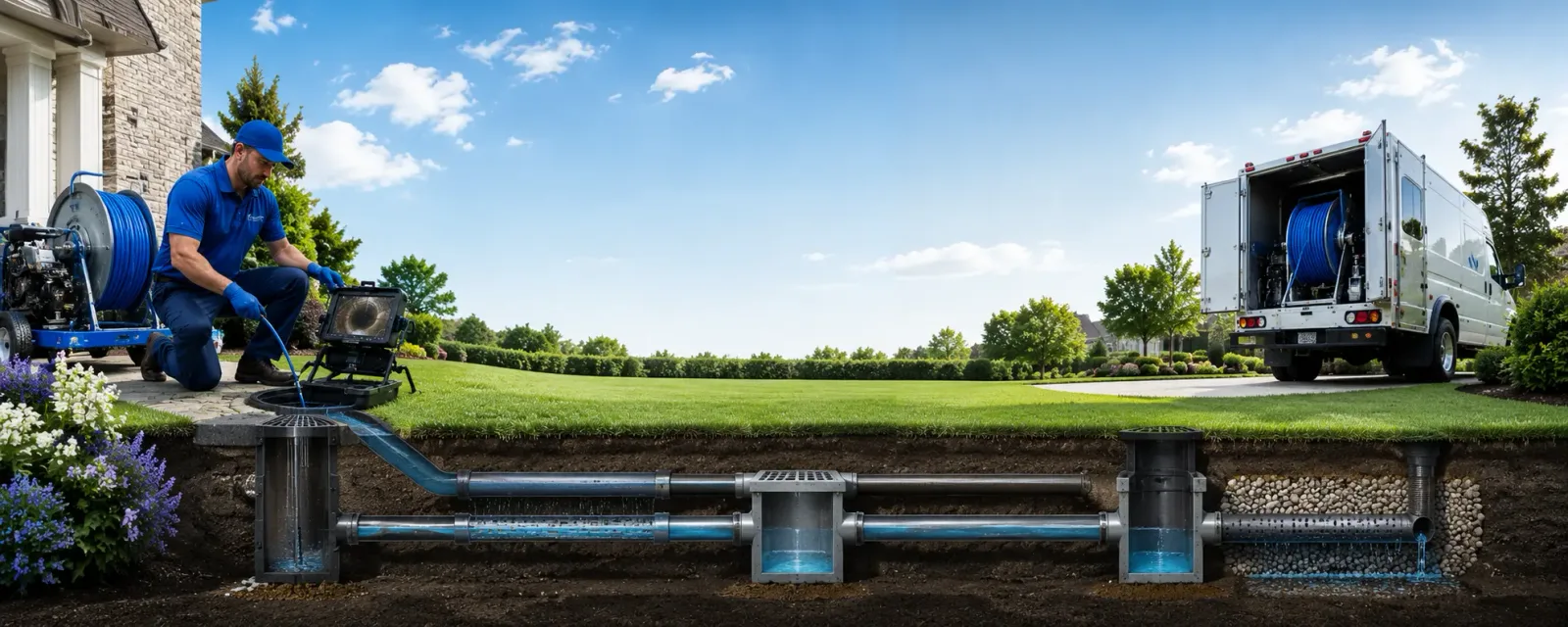 Outdoor drain cleaning information for Saratoga, TX